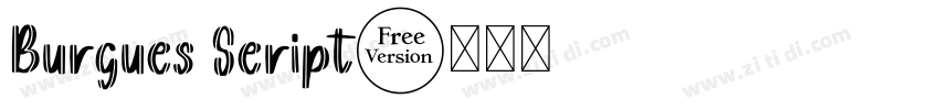 Burgues Seript字体转换